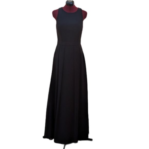 Bill Levkoff Black Chiffon Gown - Sz 10 - EUC - Picture 1 of 4